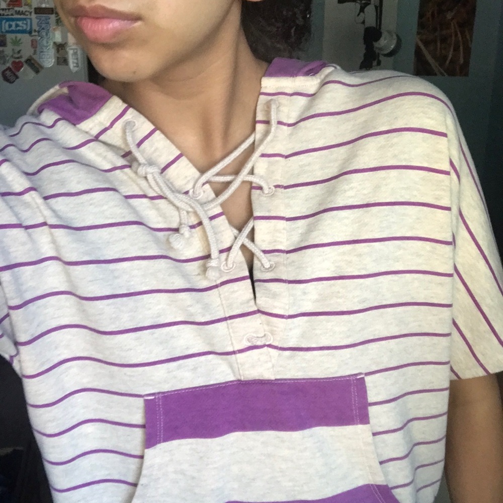 Volcom striped Baja pullover